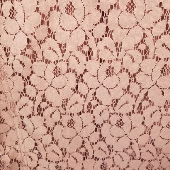 HALO LACE TOP. PINK. SIZE L. PINKY MAUVE. - Picture 12 of 13